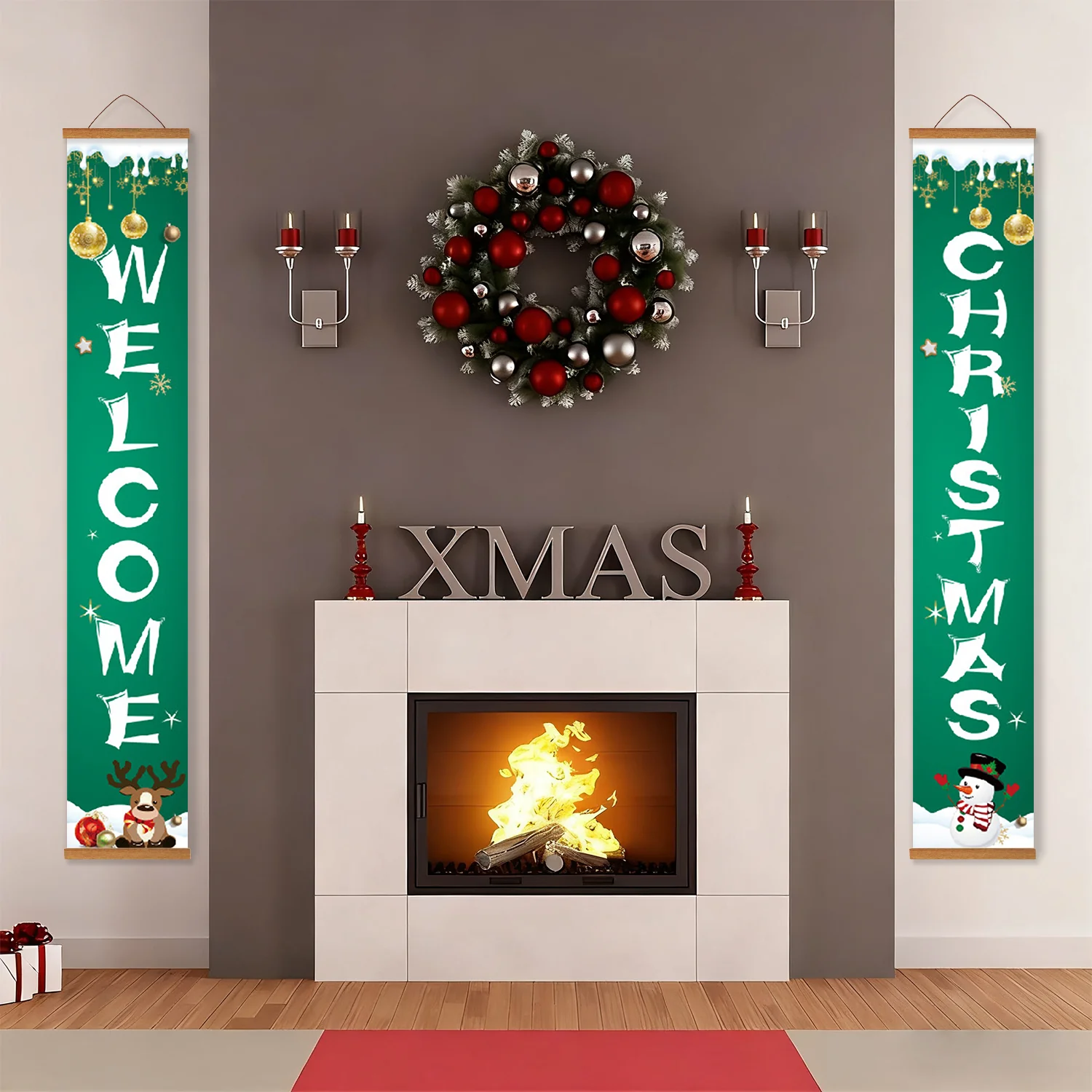 Welcome Christmas – Porch Sign Paint by Numbers Kit - Image 18
