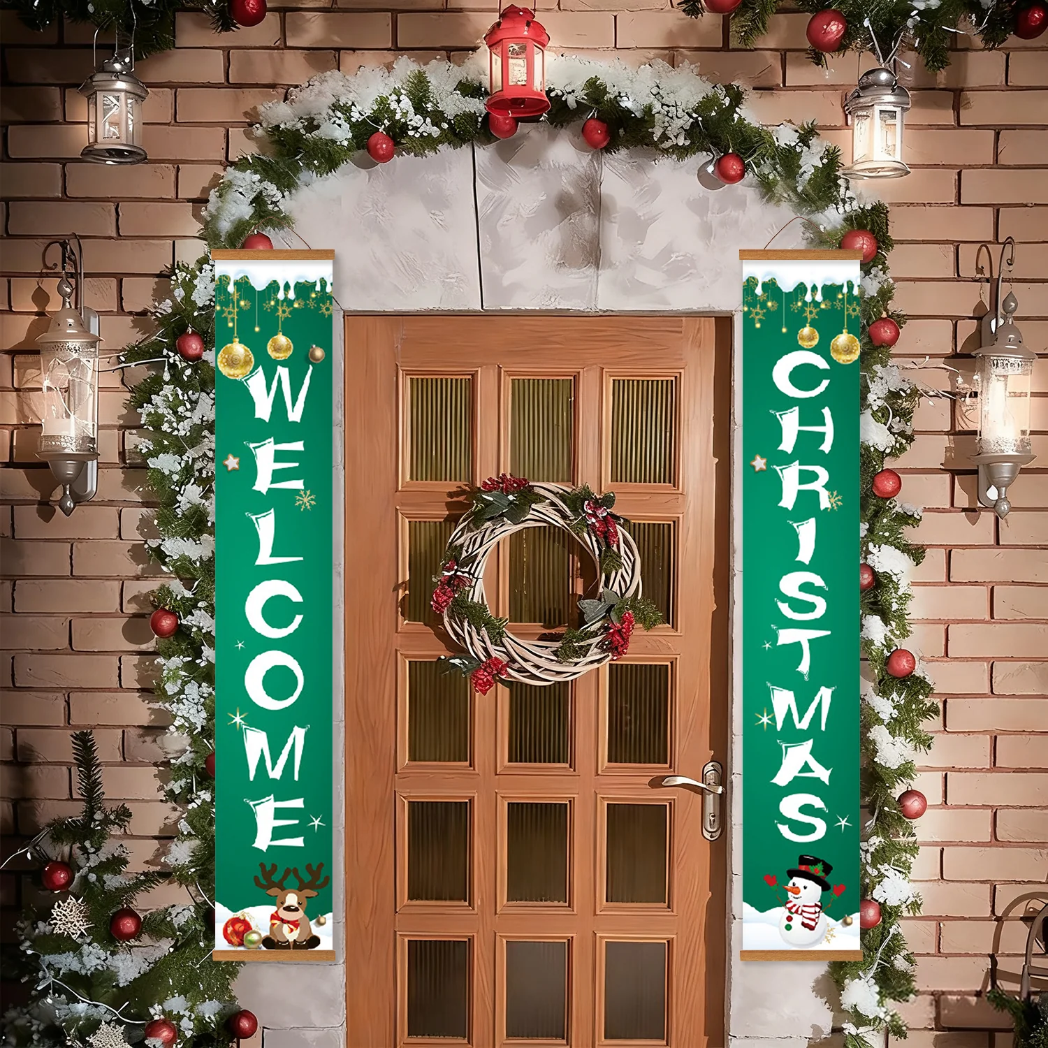 Welcome Christmas – Porch Sign Paint by Numbers Kit - Image 5