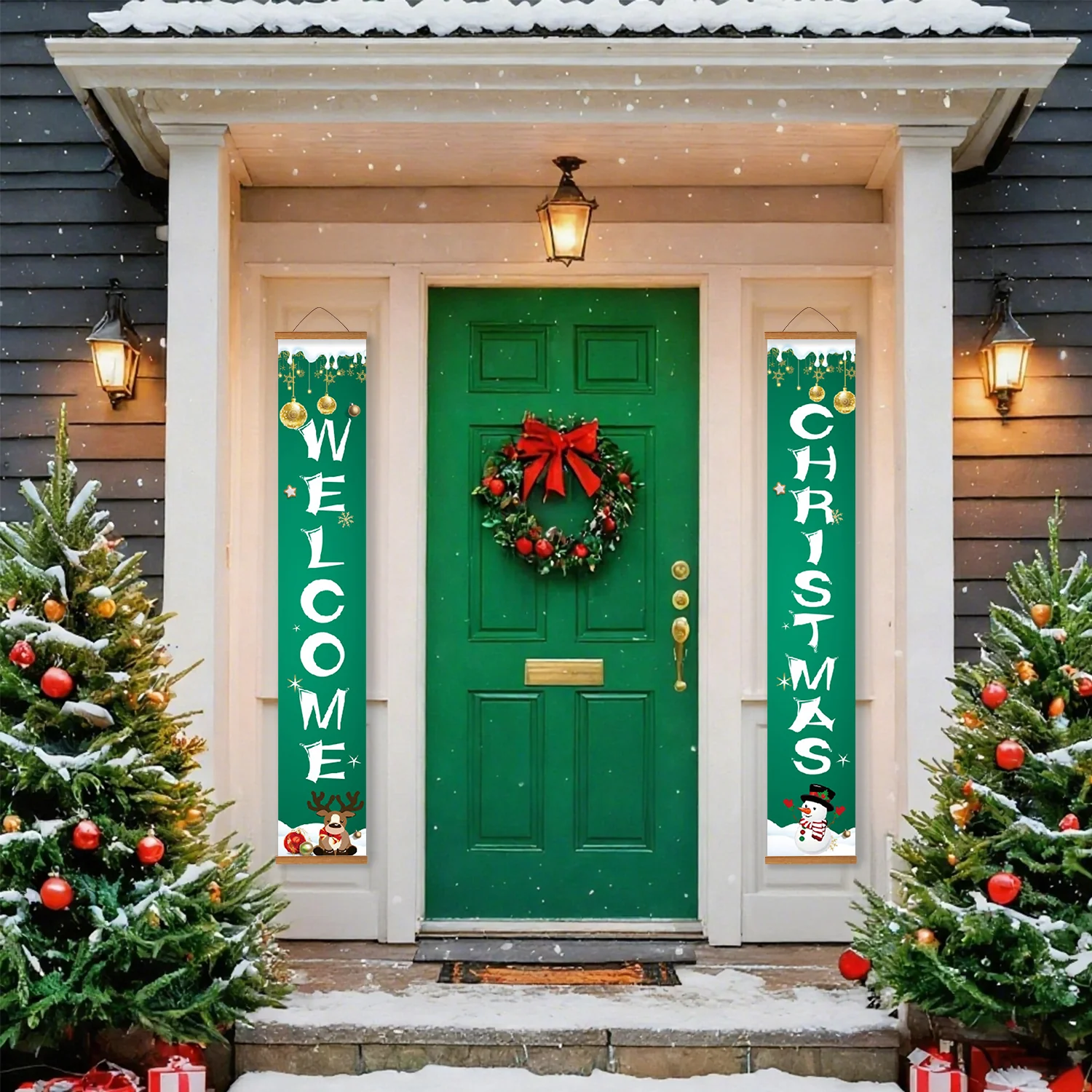 Welcome Christmas – Porch Sign Paint by Numbers Kit - Image 6