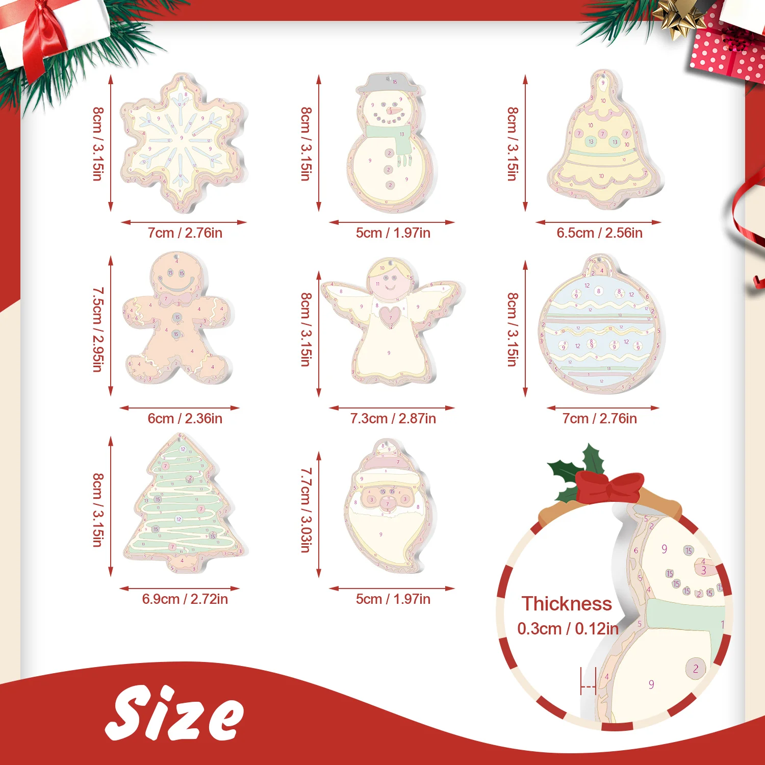 Winter Cookie Wonderland – Christmas Ornaments - Image 2
