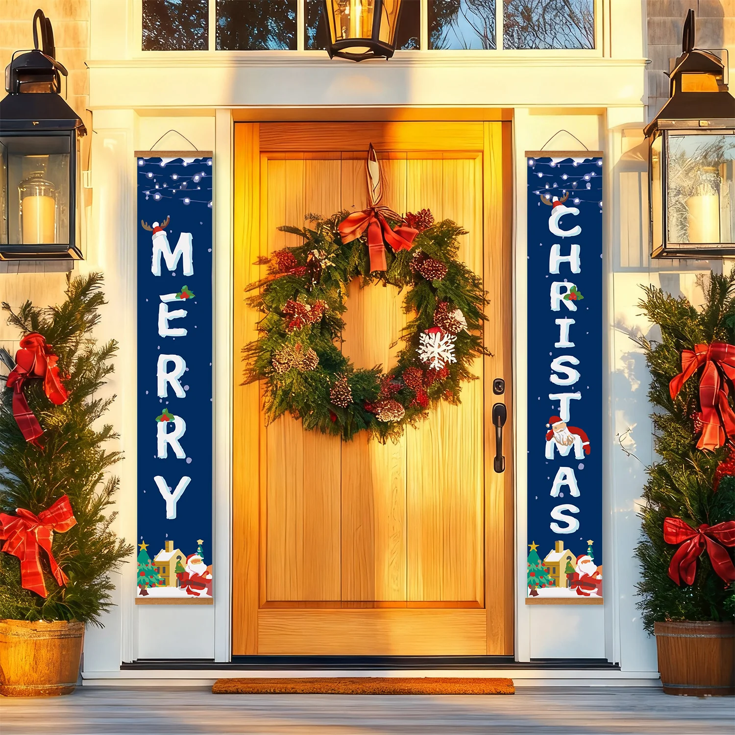 Winter Lights – Porch Sign Paint by Numbers Kit - Image 13