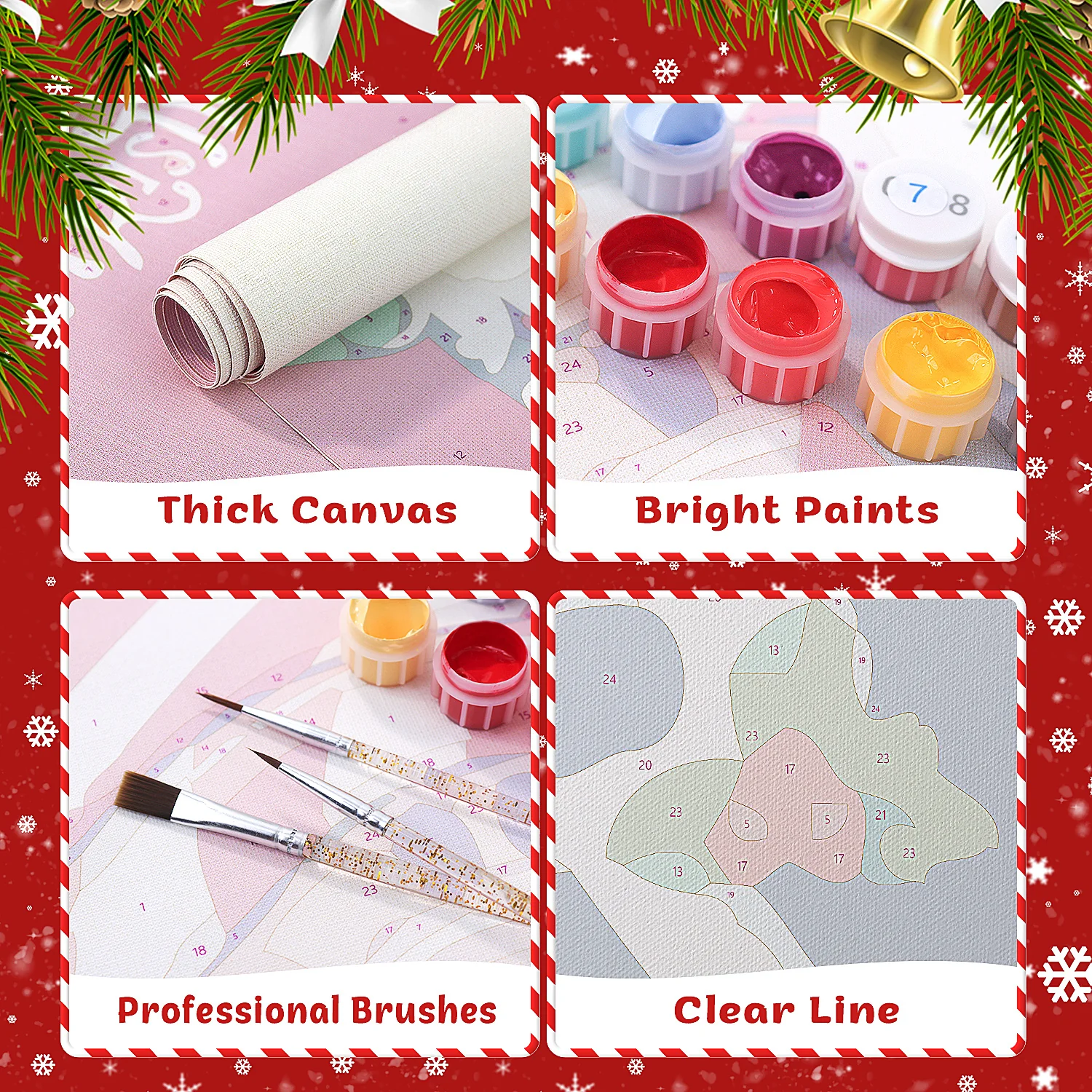 Winter Lights – Porch Sign Paint by Numbers Kit - Image 6