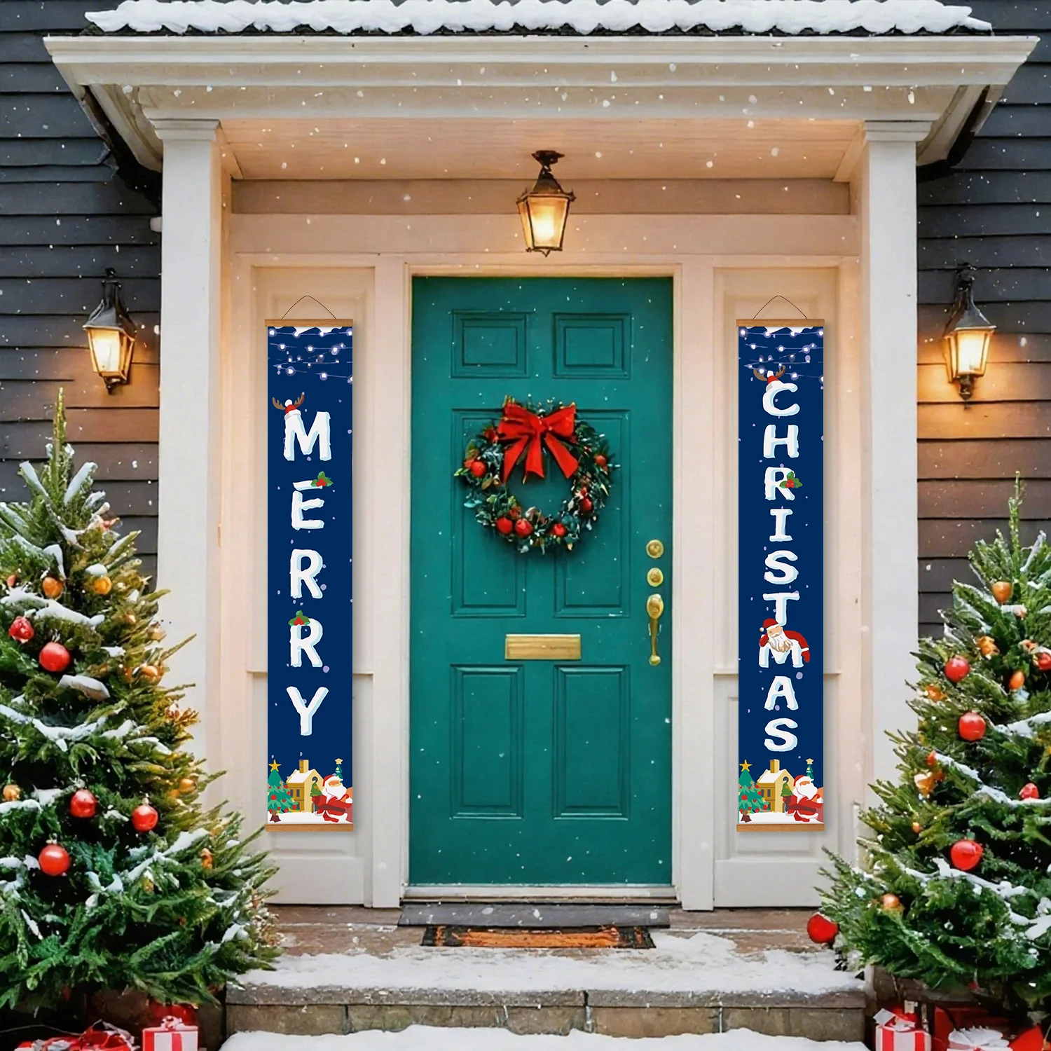 Winter Lights – Porch Sign Paint by Numbers Kit - Image 9