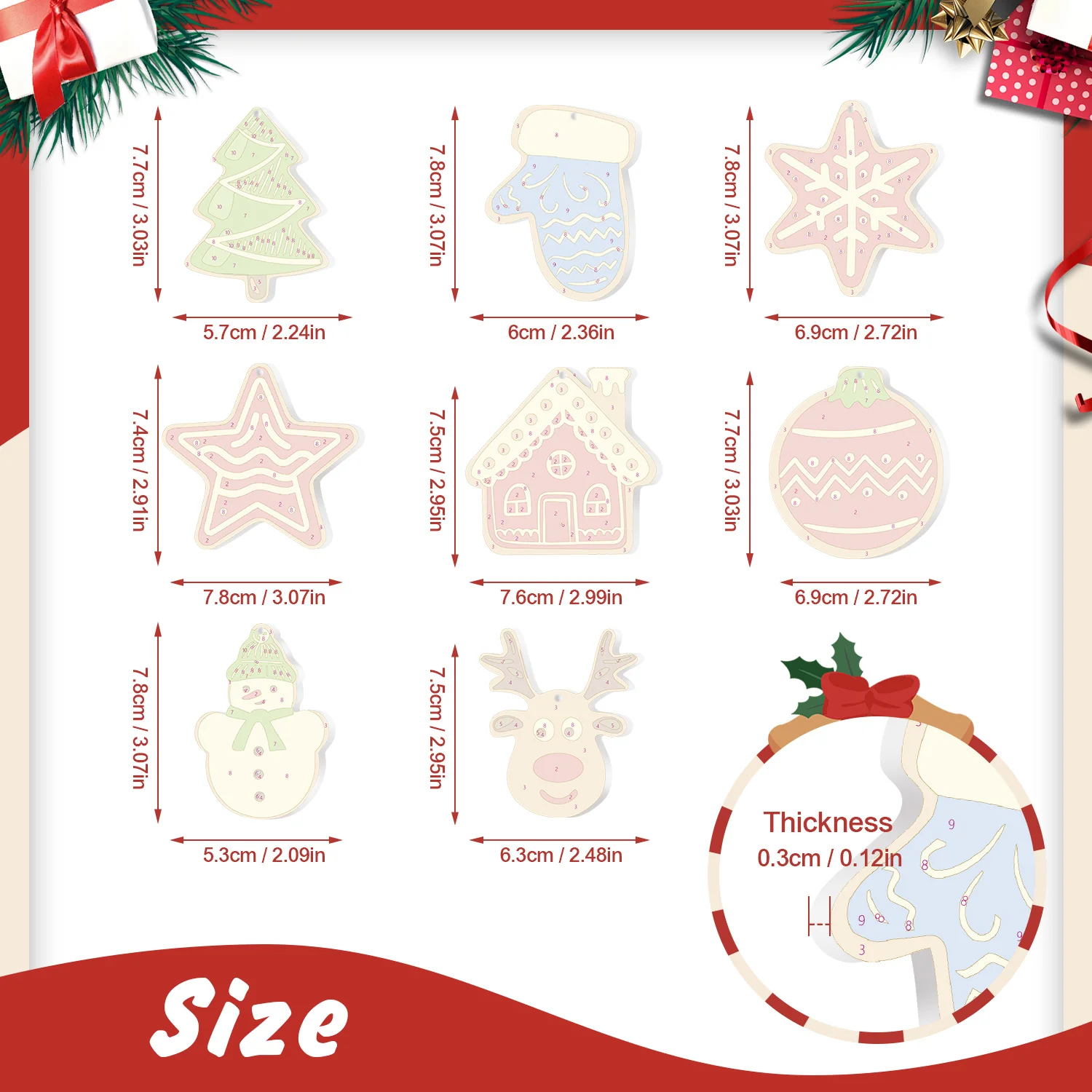 Winter Mittens & Magic – Christmas Ornaments - Image 2