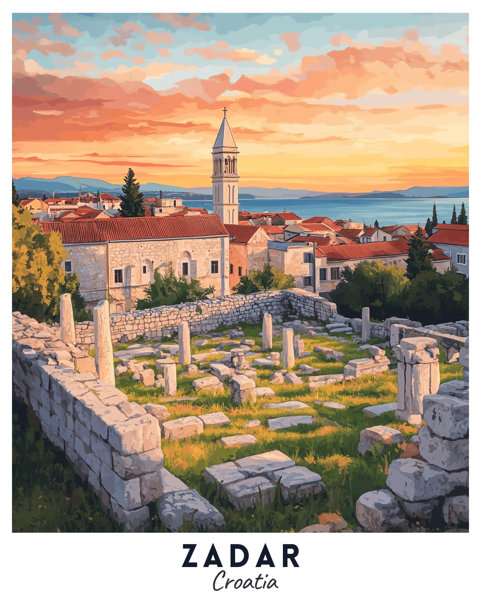 Zadar - Travel Poster - Image 2